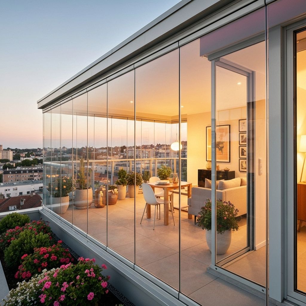 Modern cam balkon sistemi